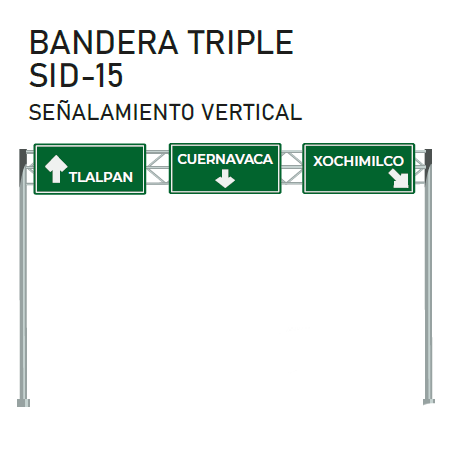 BANDERA TRIPLE SID-15